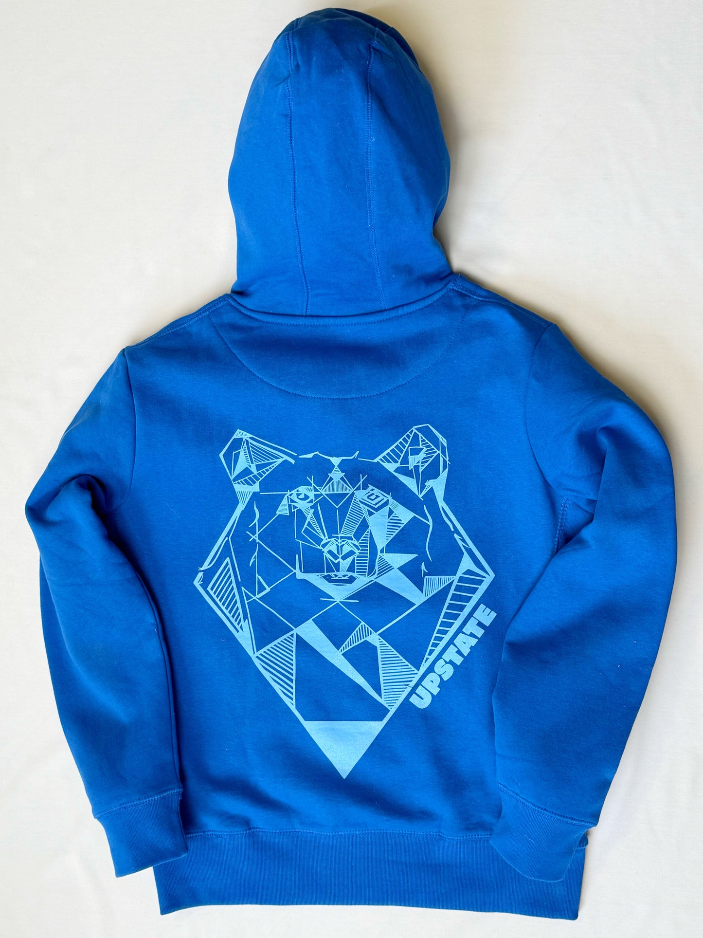 Geometric Bear-Heavyweight Organic Brushed Hoodie - Limited edition design by local artist Mariah Katz