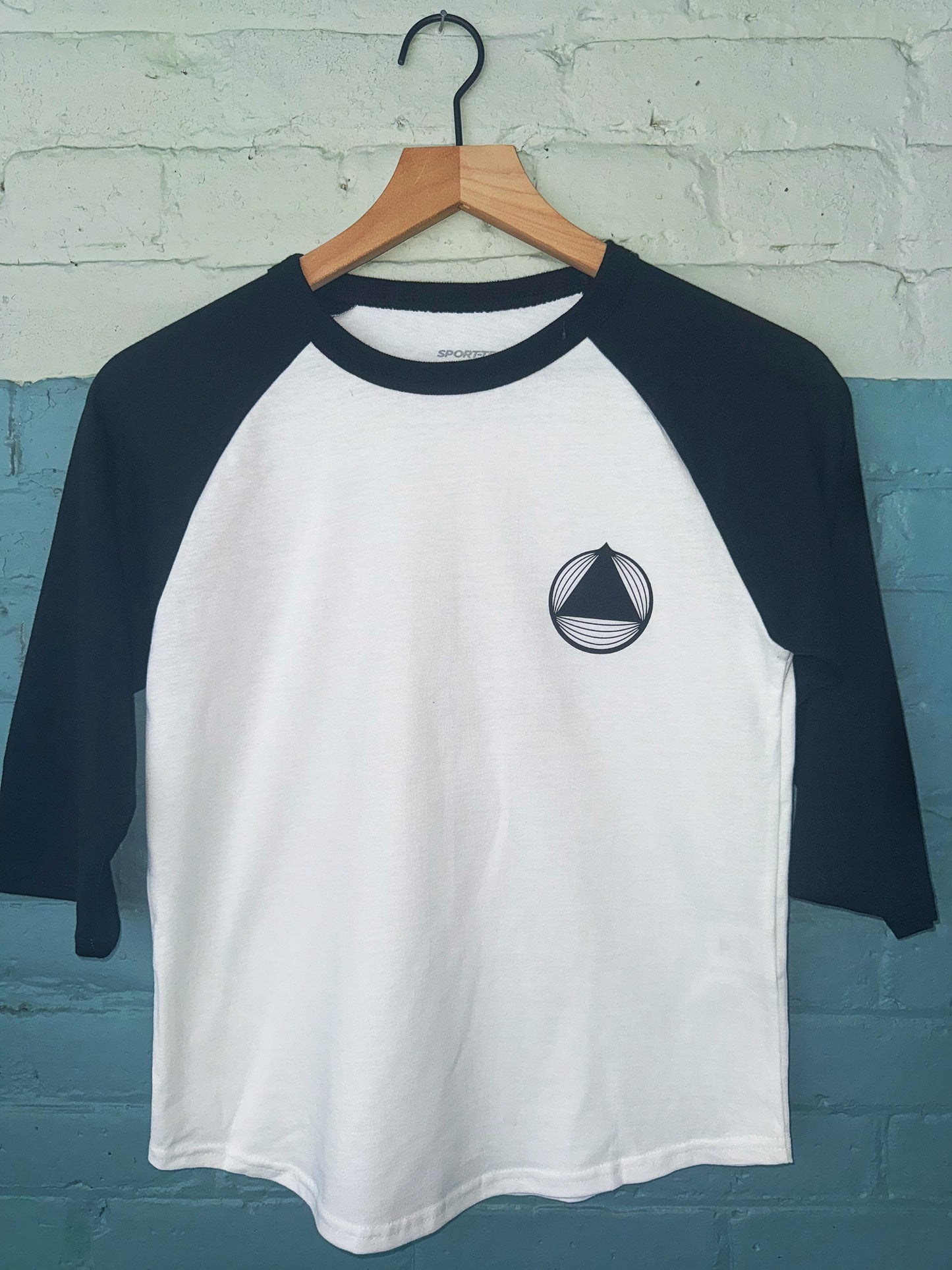 Youth 3/4 Sleeve Geometric Bear - Designed by local artist Mariah Katz *Limited Edition*