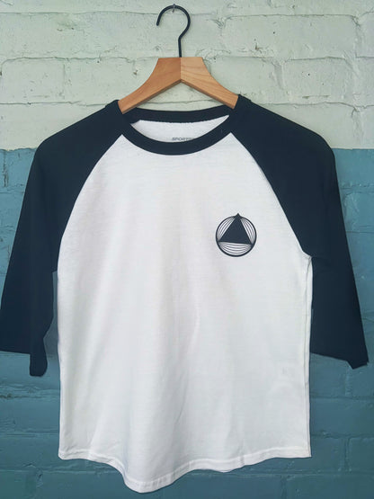 Youth 3/4 Sleeve Geometric Bear - Designed by local artist Mariah Katz *Limited Edition*