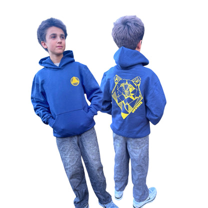 Youth Geometric Bear Hoodie
