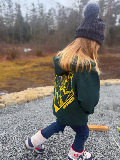 Youth Geometric Bear Hoodie